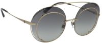 Giorgio Armani Sonnenbrille AR6043 3002/11 59mm - Gold Metall Vollrand - für Damen und Herren