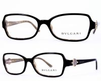 BVLGARI Damen Brillenfassung BV4047 649 53mm braun schwarz Vollrand - MADE IN ITALY