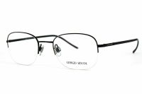 Giorgio Armani Brillenfassung AR5001 3001 50mm - schwarz Metall Halbrand - für Damen und Herren