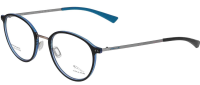 Jaguar Brillenfassung 36830 3100 50mm - Kunststoff Vollrand- Dunkelblau Matt, Blau transparent Matt