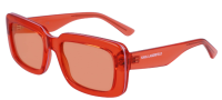 Karl Lagerfeld Sonnenbrille KL6101S 800 54mm - Unisex - Orange Transparent