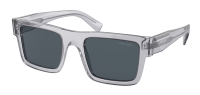 Prada Herren Sonnenbrille PR19WS U43-09T 52mm - Grau Transparent - Dunkelgraue Gläser