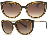 Versace Sonnenbrille VE4336 108/13 56mm - Braun Verspiegelt - Dunkelbraun Transparent/Gelb
