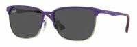Ray-Ban Kinder Sonnenbrille RJ9535S 51mm - Metall Vollrand in Violett/Silber - UV-Schutz