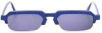 EVOS Damen Herren Sonnenbrille Y12 43 M 53mm - Blau Kunststoff Halbrand - Unisex