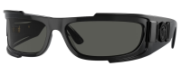 VERSACE Herren Sonnenbrille VE4446 GB1/87 67mm  - Schwarz Kunststoff- Dunkelgrau