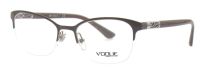 Vogue Eyewear Brillenfassung VO4067 5061 51mm - Taupe-Gold Kunststoff Halbrand - Unisex