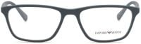 Emporio Armani EA3086 5500 Herren Brillenfassung 52mm grau Kunststoff Vollrand