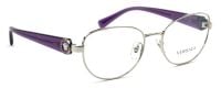 Versace VE1246-B 1000 Sonnenbrille 52mm - Silber & Violett Transparent mit Strass - Damen