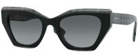 Burberry Sonnenbrille BE4299 3829/11 52mm - Nova Check Dunkel-Grün Schattierung - für Damen