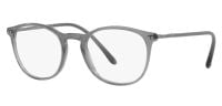Giorgio Armani Unisex Brillenfassung AR7125 5681 50mm - Grau Transparent Kunststoff Vollrand