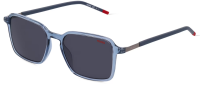 Hugo Unisex Sonnenbrille HG 1228/S PJP/IP 53mm - Blau Transparent/Silber Graue Gläser