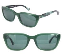 Emporio Armani EA3058 5400 51mm Damen Sonnenbrille - Gr&uuml;n Marmoriert - UV-Schutz