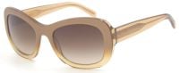 Burberry BE4189 3512/13 54mm Damen Sonnenbrille - Goldbraun Transparent mit Braun Verlaufenden Gläse