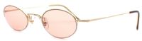 Freudenhaus LOMEX HGD Sonnenbrille 128mm - Gold Halbrund Rosa Gläser - Unisex