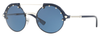 Versace Damen Sonnenbrille VE4337 5251/80 53mm blau silber Rund - Ausstellungsstück
