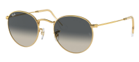 Ray-Ban Sonnenbrille RB3447 Round Metal 53mm - Gold Rahmen/Grau Gradient Gläser - Unisex