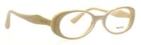 Miu Miu Damen Sonnenbrille MU04IV 51mm - Creme Transparent Glitzer Gold