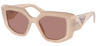 Prada Sonnenbrille PR14ZS 19R-10D 50mm - Opal Natural Hellbraun  - Damen