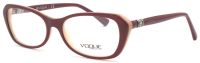 Vogue Damen Brillenfassung VO2960-B 2323 52mm - Bordeaux-Beige Kunststoff Vollrand