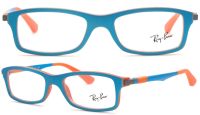 Ray-Ban Kinder Brillenfassung RX1546 3634 46mm - türkis/orange Kunststoff Vollrand
