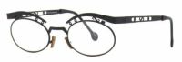 l.a. Eyeworks CARMEN 412 Brillenfassung schwarz matt Metall Vollrand - Unisex