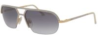 Cazal CZ9028 002 60mm Sonnenbrille - Weiß Gold - Unisex - mit Grau Verlaufenden Gläsern