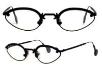 l.a. Eyeworks AMRIT 412 Vintage Brillenfassung schwarz matt Metall Vollrand 53mm - Unisex