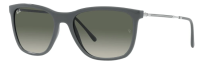 Ray-Ban Sonnenbrille RB4344 6536/71 56mm - Grau Kunststoff Vollrand für Damen und Herren