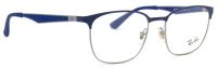 Ray-Ban Brillenfassung RX6356 2876 52mm blau silber Kunststoff Vollrand - Unisex