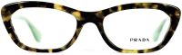 Prada Brillenfassung Damen PR03QV UEZ-101 52mm Vollrand Kunststoff Braun Gemustert-Mintgrün