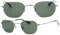 Ray-Ban Sonnenbrille RB7510 1000 48mm - Grün Glas - Unisex - Silber Metall Vollrand