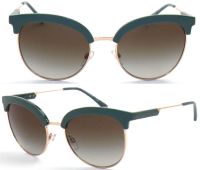 Emporio Armani EA4102 5609/7Z 54mm Sonnenbrille Damen - Gr&uuml;n Gold