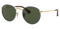 Ray-Ban RB3475-Q 9194/31 50mm Round Craft Sonnenbrille - G-15 Grün - für Damen und Herren