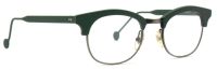 Vintage l.a.Eyeworks Unisex Sonnenbrille Henry 531 136mm - Grün, Silber Metall Vollrand