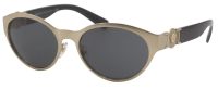 Versace Unisex Sonnenbrille VE2179 1339/87 55mm - Gold Rahmen, Graue Gläser - Metall