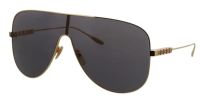 Gucci Unisex Sonnenbrille GG1436S 001 99mm Pilot Gold Metall - Grau