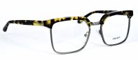 PRADA PR15SV UBL-1O1 54mm Brillenfassung - Unisex - Silber Braun Gelb gemustert