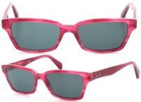 Ray-Ban Sonnenbrille RB 5280 5134 53mm - Pink Transparent - Grüne Gläser - für Damen und Herren