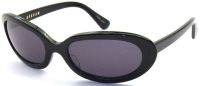 Eyevan Sonnenbrille E-626 BLK 139mm - Schwarz Oval Kunststoff Vollrand - Unisex