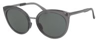 Oakley Damen Sonnenbrille Top Knot OO9434-01 56mm - Prizm Vollrand Grau/Silber