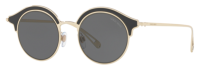 Giorgio Armani Damen Sonnenbrille AR6071 3013/87 46mm - Gold Schwarz Panto