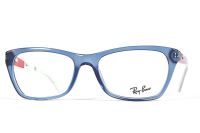 Ray-Ban Damenbrille RX5298 5551 53mm - Blau Transparent Vollrand Kunststoff