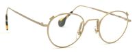 Vintage l.a. Eyeworks Unisex-Brillenfassung Kingsley 452 120mm - Gold, Havana Braun