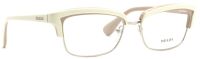 Prada Damen Brillenfassung PR21PV KAW-101 53mm - Metall Vollrand in Weiß-Beige