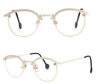 l.a. Eyeworks Vintage Brillenfassung JAL 402 - 53mm silber Metall Vollrand - für Damen und Herren