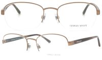 Giorgio Armani AR5038 3004 53mm Metall Halbrand Brillenfassung - Unisex - antik gold matt