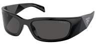 Prada Sonnenbrille PRA14S 1AB-5S0 60mm - Schwarz Glänzend- Unisex