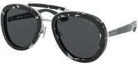 Miu Miu Damen Sonnenbrille MU05VS PC7-5S0 53mm - Schwarz Oval - UV-Schutz