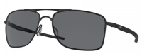 Oakley Sportbrille OO4124 Gauge 8 52mm - Unisex - Schwarz Matt/Silber - Graue Gläser